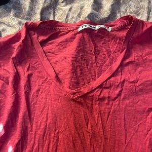 Michael starts red t shirt great with jeans